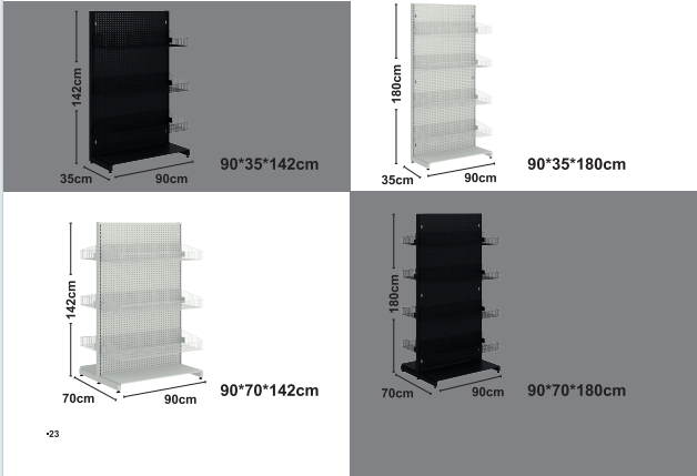 Pegboard drôtené regály
