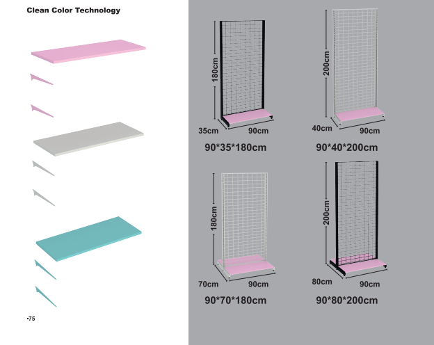 Pastelové rámové regály