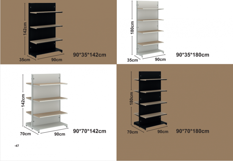 Pevné drevené regály